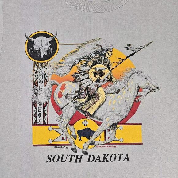 Other - Vintage 1989 Keith Bost South Dakota Native American Single Stitch T-shirt Large